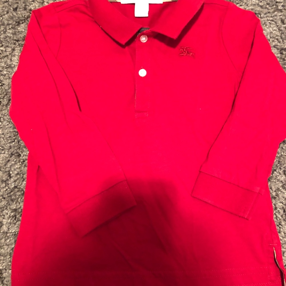 Toddler Burberry long sleeve shirt